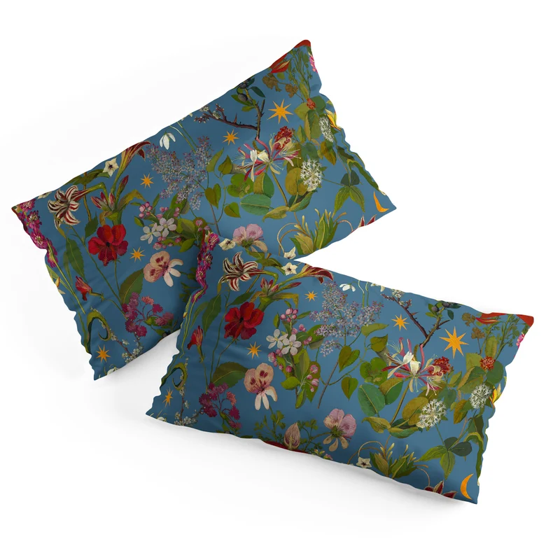 Amryllis Star Periwinkle Pillow Sham