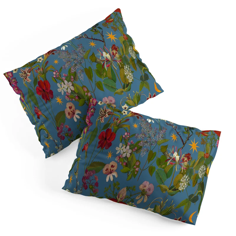 Amryllis Star Periwinkle Pillow Sham