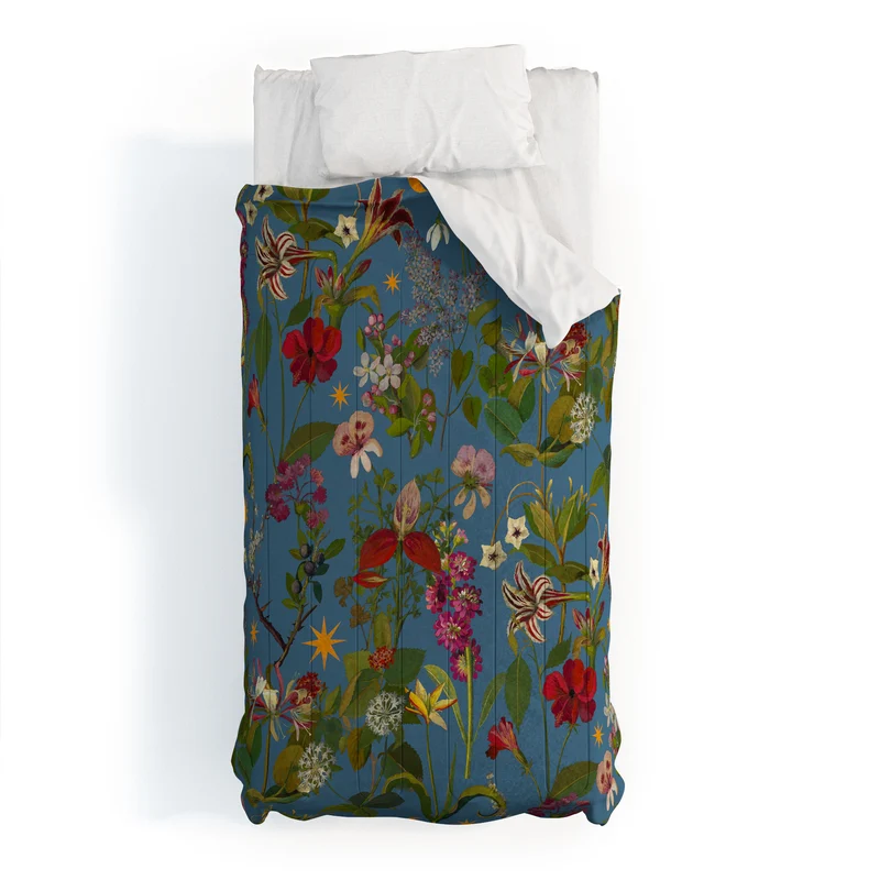 Amryllis Star Periwinkle Comforter