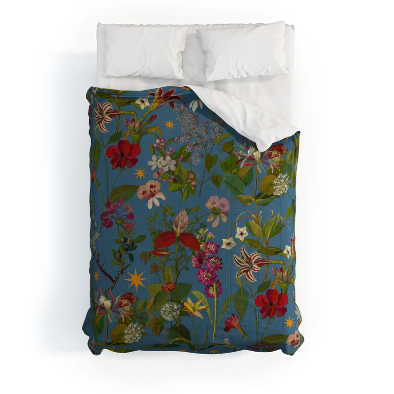 Amryllis Star Periwinkle Comforter