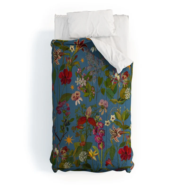 Amryllis Star Periwinkle Comforter