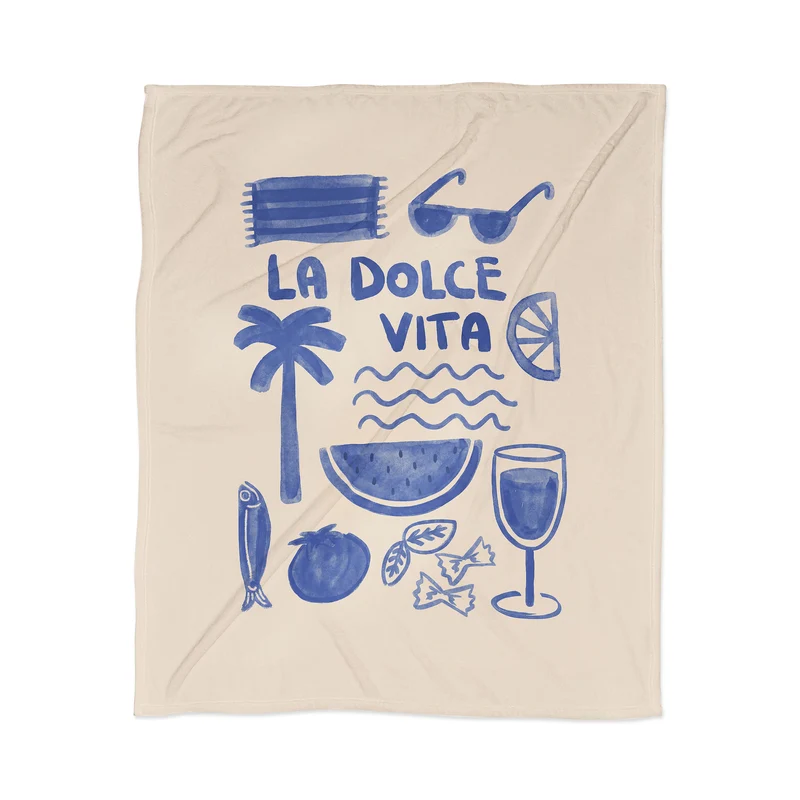 la dolce vita summer Throw Blanket