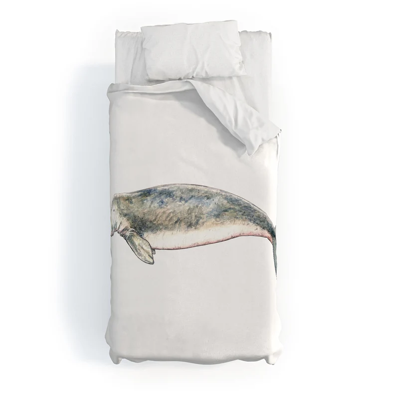 Dugong sea cow Duvet Cover