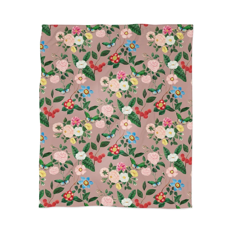 Early June Blush Throw Blanket