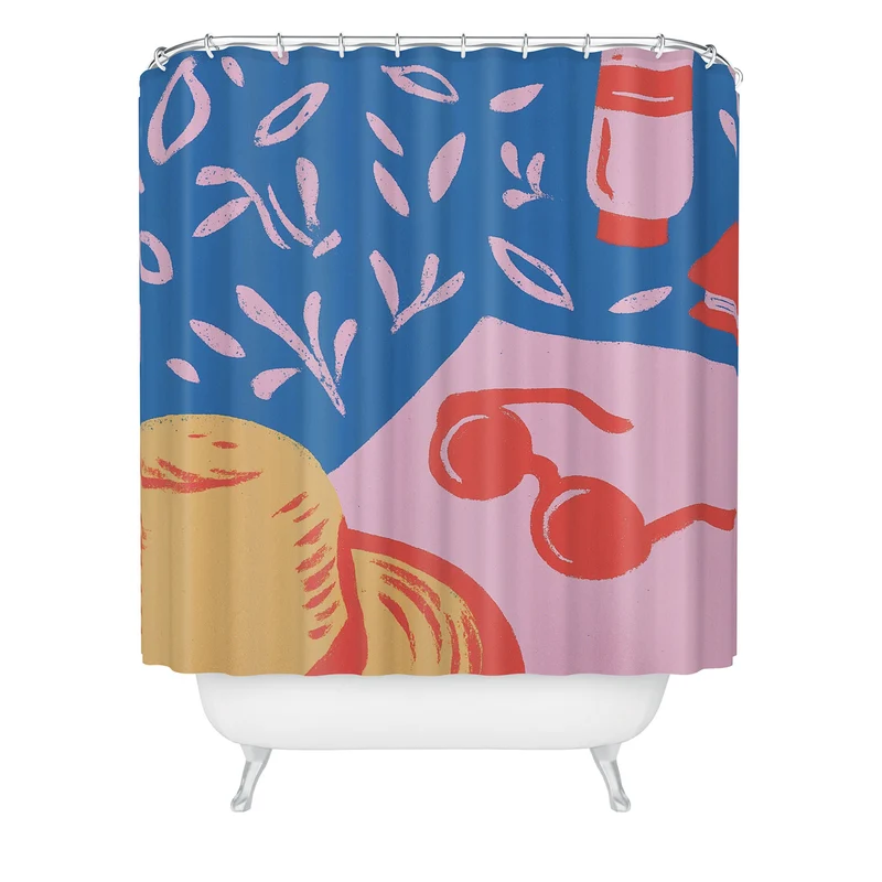 beach essentials Shower Curtain
