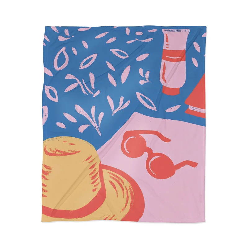 beach essentials Throw Blanket