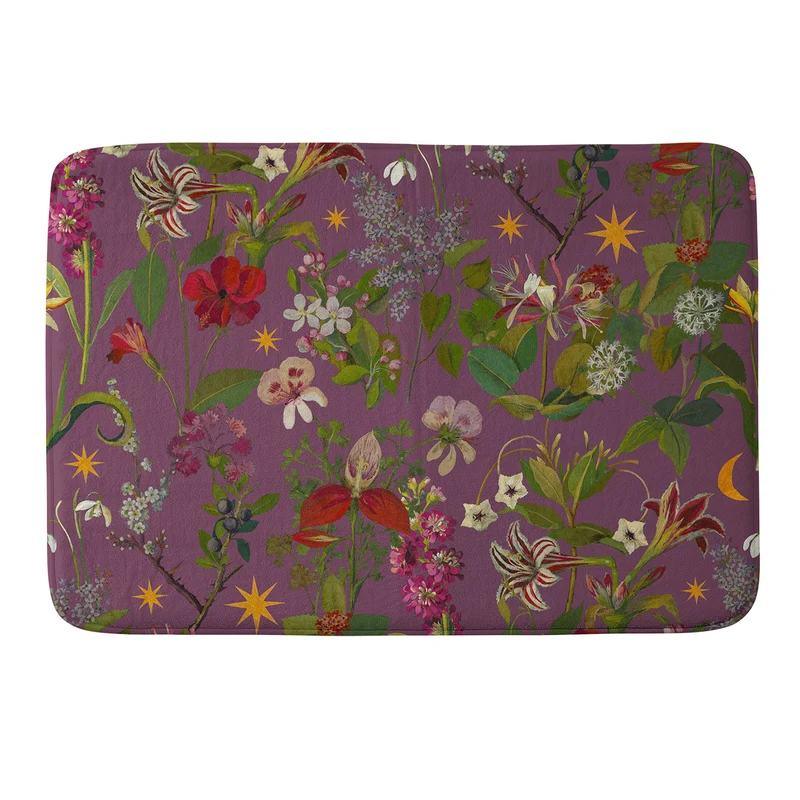 Amryllis Star Wine Bath Mat