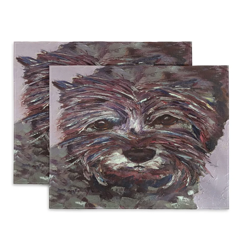 Colorful Canine Portrait Placemat