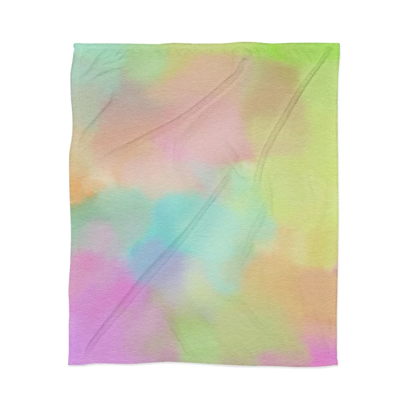 Dreamy Watercolor Blend Throw Blanket
