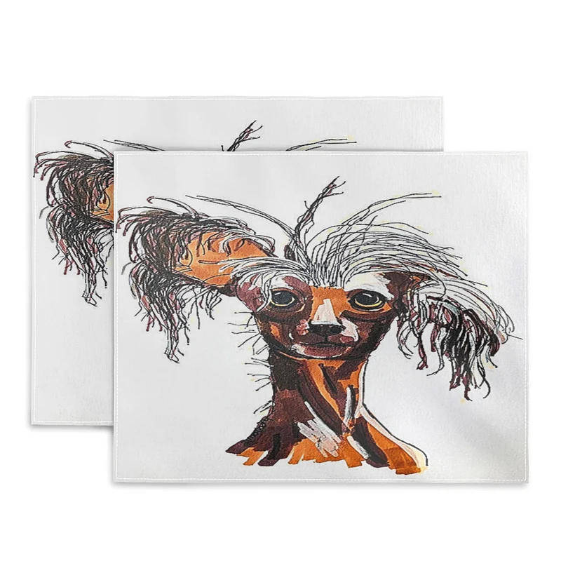 Whimsical Canine Portrait Placemat