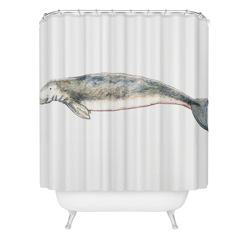 Dugong sea cow Shower Curtain