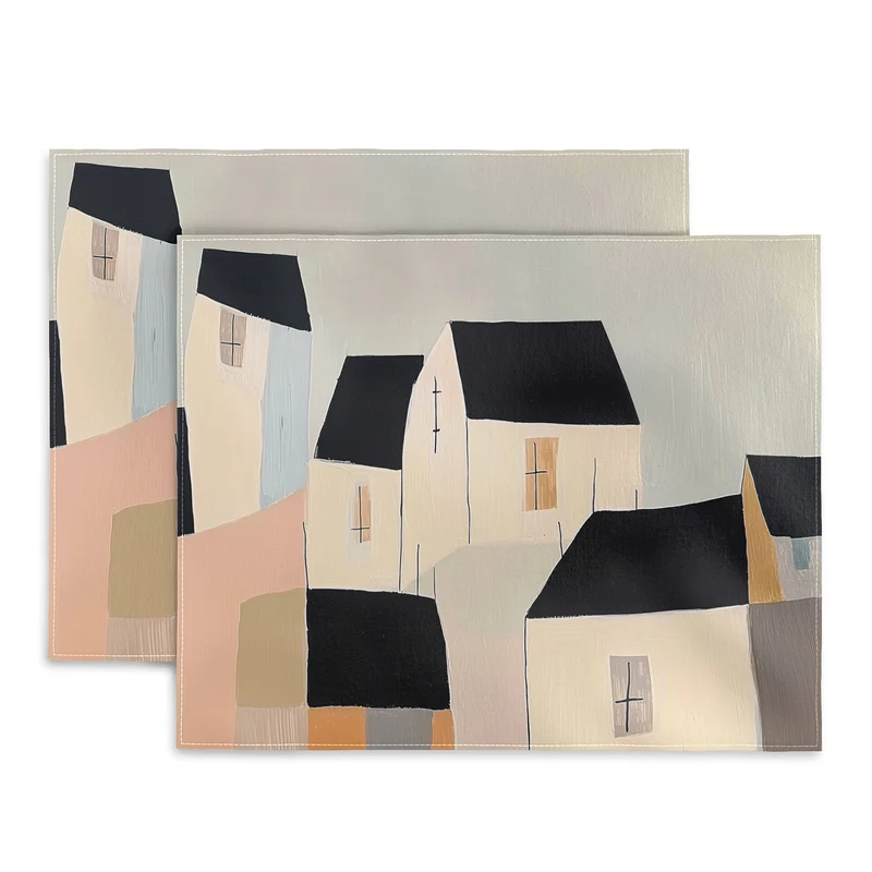 Folk Village Houses Placemat