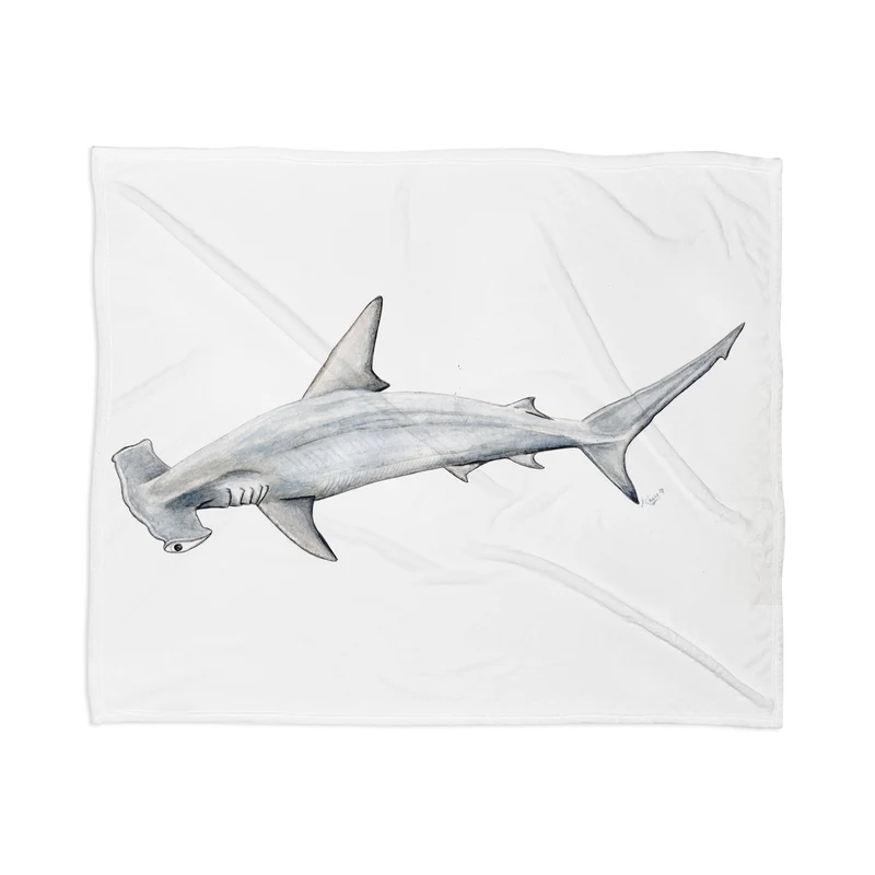 Hammerhead shark Throw Blanket