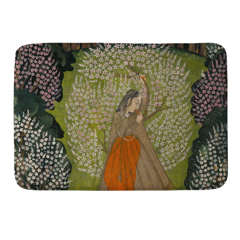 Padmini Nayika Indian Miniature Bath Mat