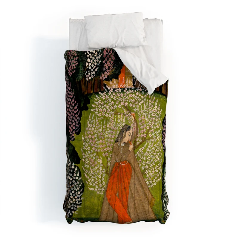 Padmini Nayika Indian Miniature Comforter
