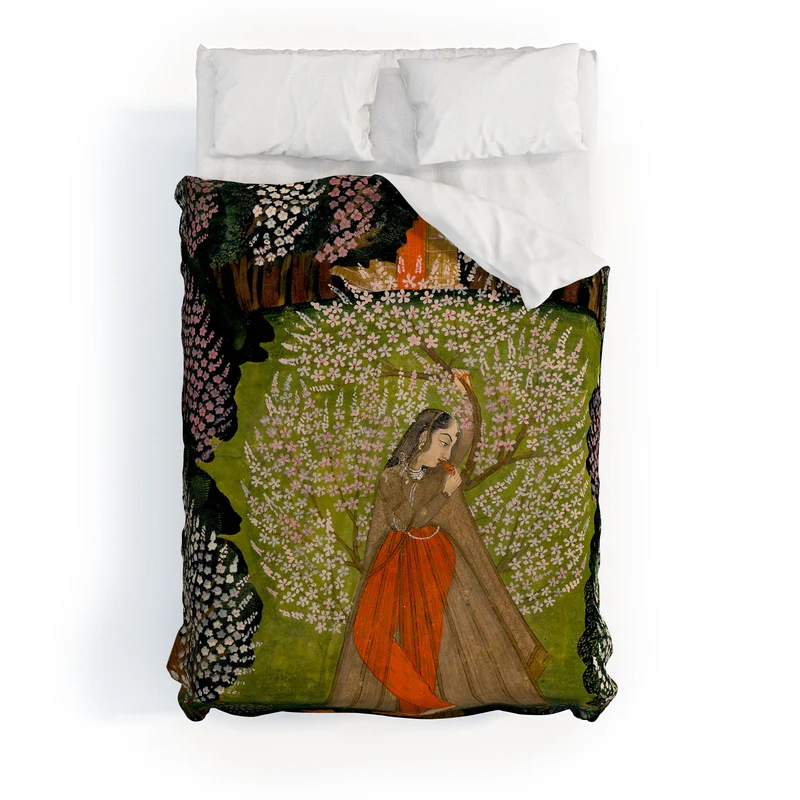 Padmini Nayika Indian Miniature Duvet Cover