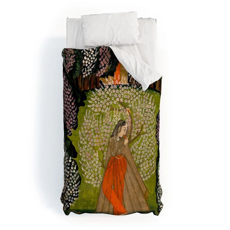 Padmini Nayika Indian Miniature Duvet Cover