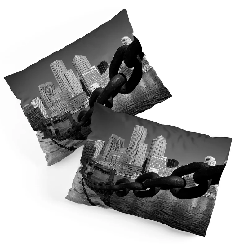 Boston Harbor Walk Pillow Sham