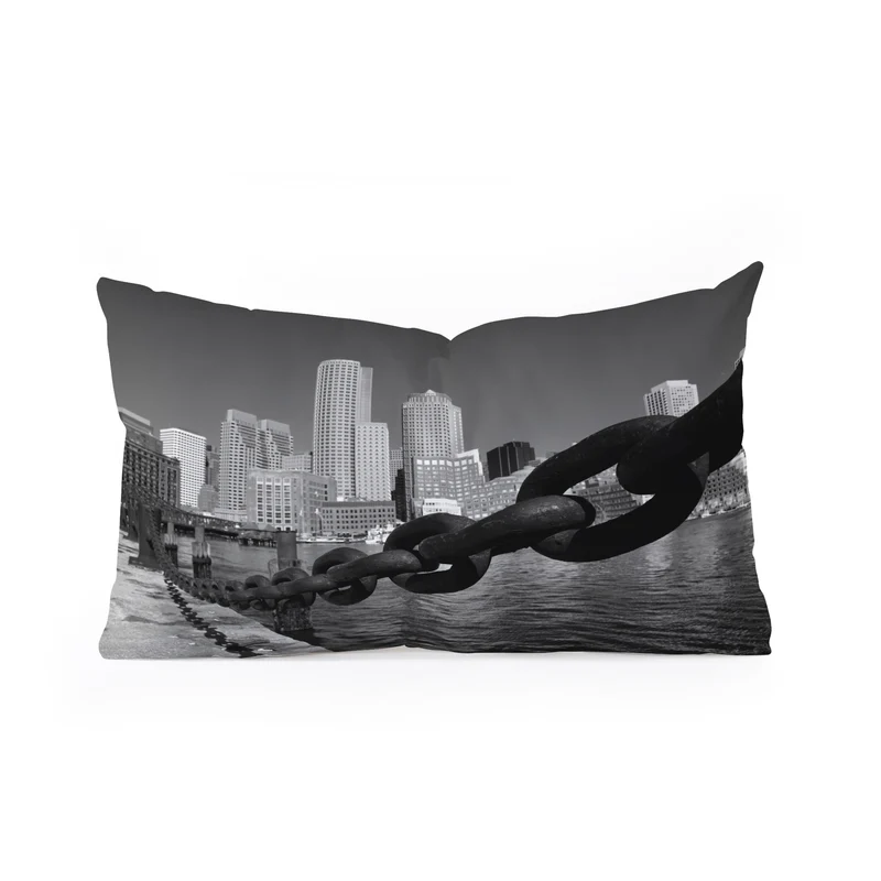 Boston Harbor Walk Rectangular Pillow