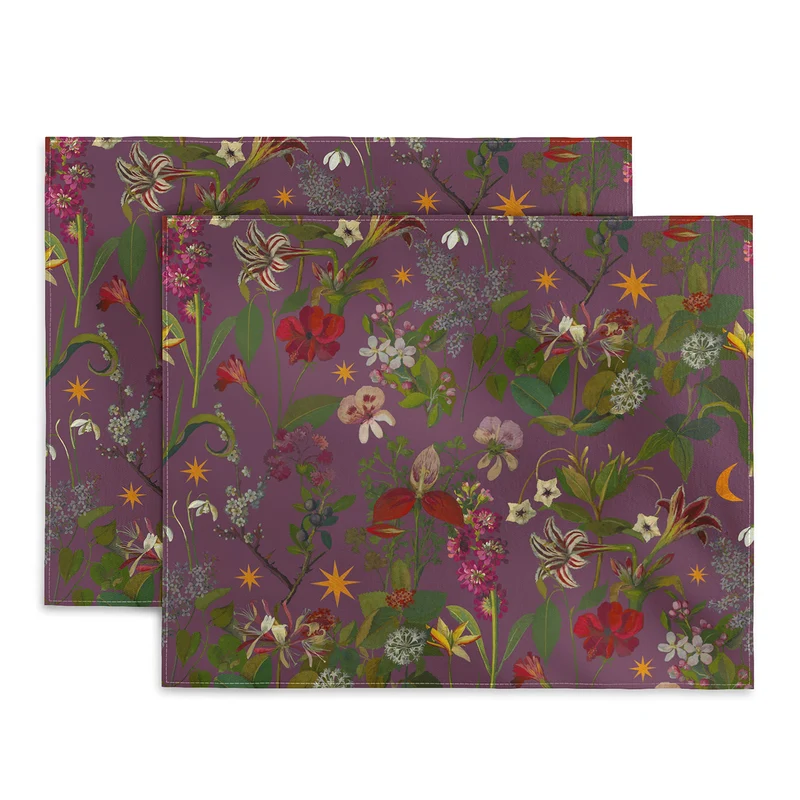 Amryllis Star Wine Placemat