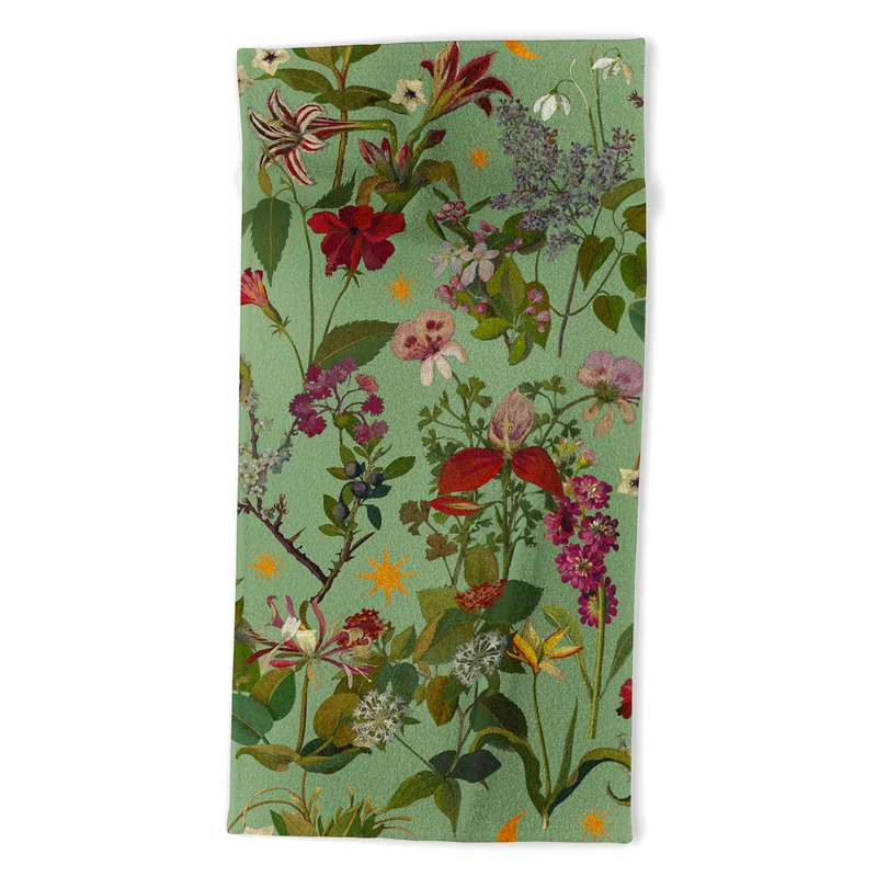 Amryllis Star Sage Bath Towel