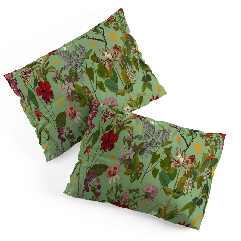 Amryllis Star Sage Pillow Sham