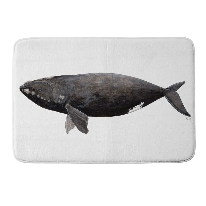 Northern right whale Bath Mat