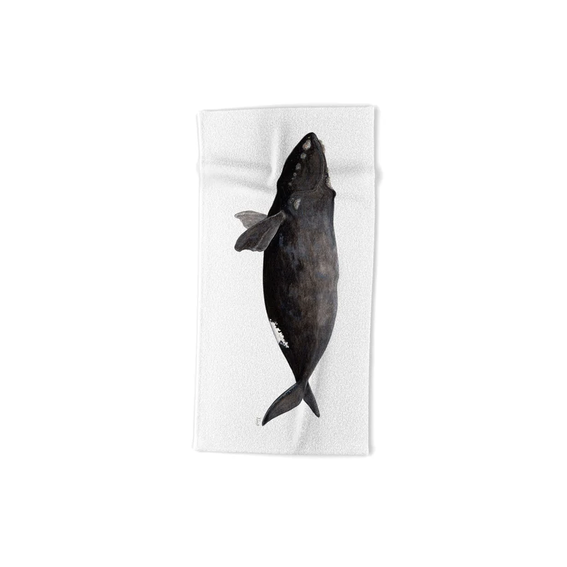 Northern right whale Bath Towel