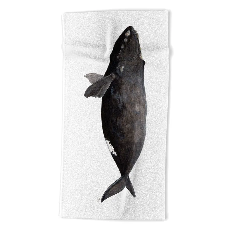 Northern right whale Bath Towel