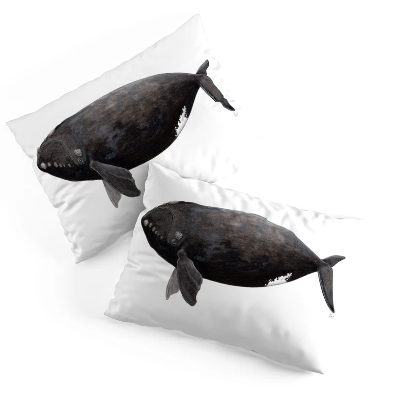 Northern right whale Pillow Sham