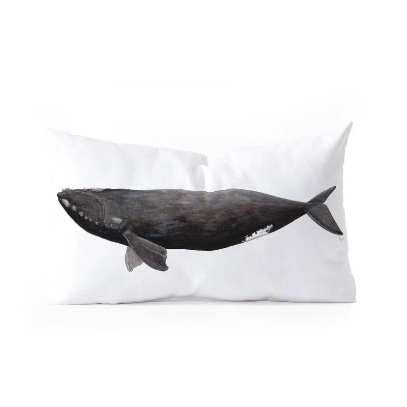 Northern right whale Rectangular Pillow