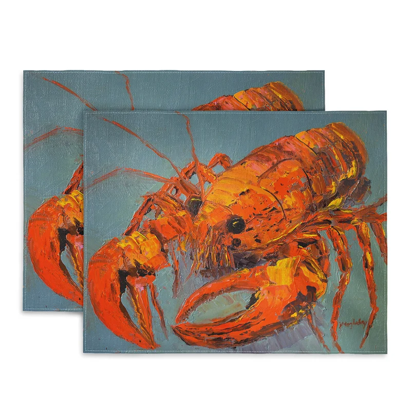Vibrant Lobster Portrait Placemat