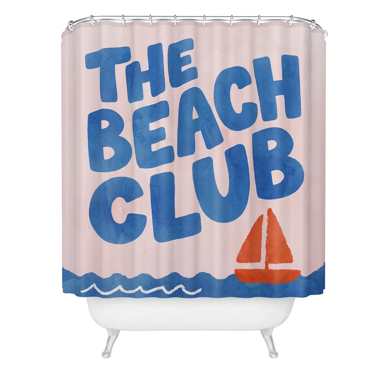 The Beach Club Shower Curtain
