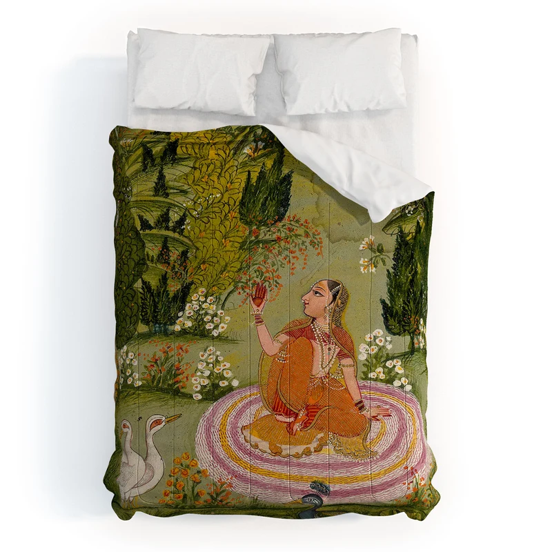 Indian miniature painting from a Ragamala Comforter