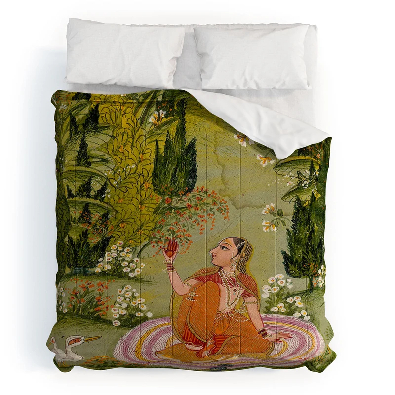 Indian miniature painting from a Ragamala Comforter