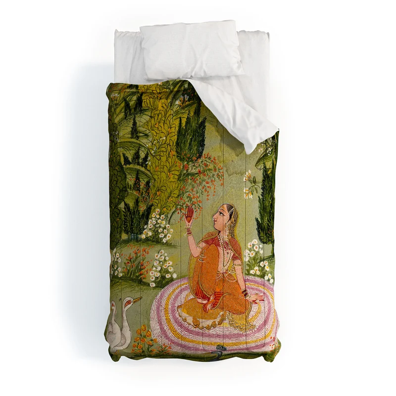 Indian miniature painting from a Ragamala Comforter
