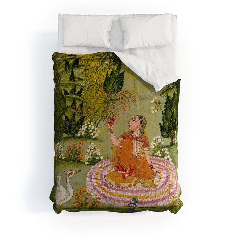 Indian miniature painting from a Ragamala Comforter