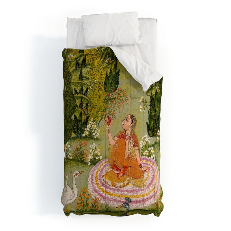 Indian miniature painting from a Ragamala Comforter