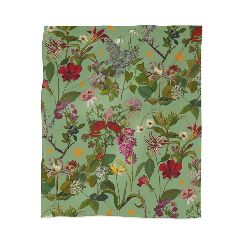 Amryllis Star Sage Throw Blanket