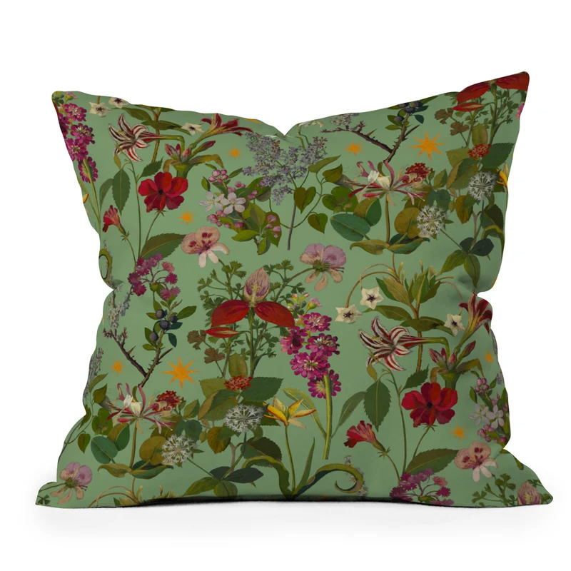 Amryllis Star Sage Throw Pillow