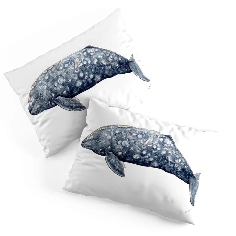 Grey whale Pillow Sham