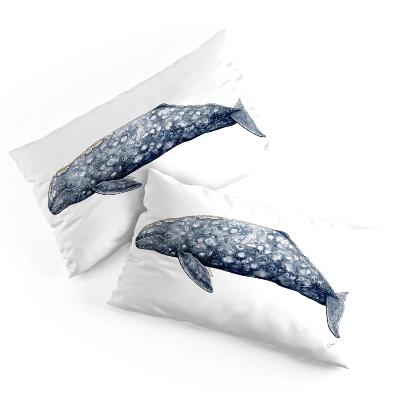 Grey whale Pillow Sham