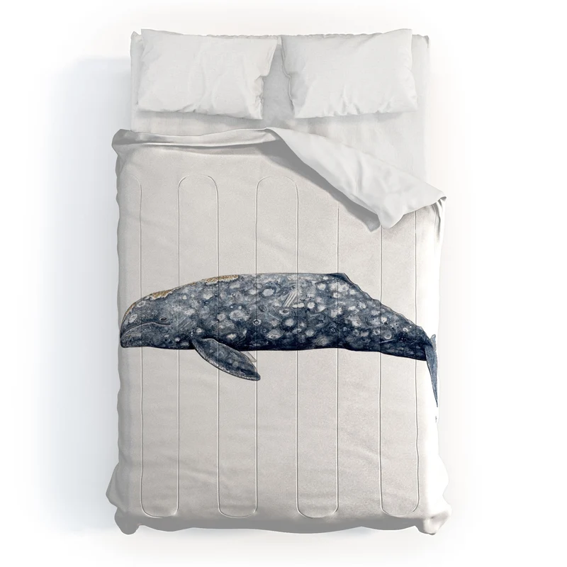 Grey whale Comforter