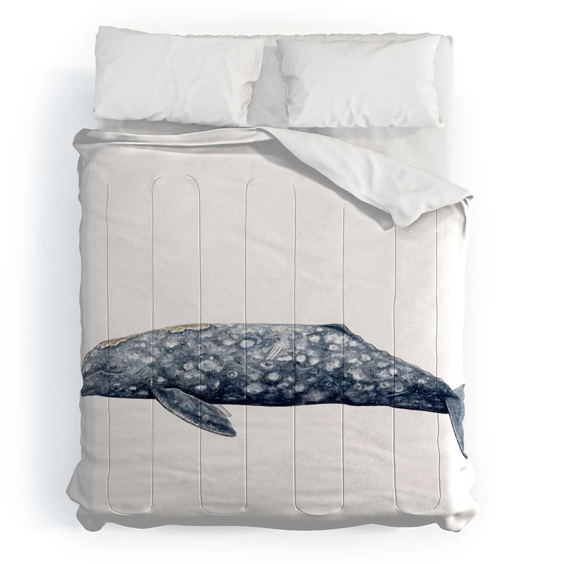 Grey whale Comforter