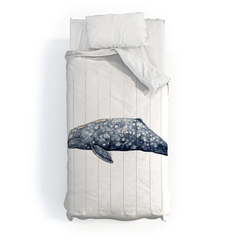 Grey whale Comforter