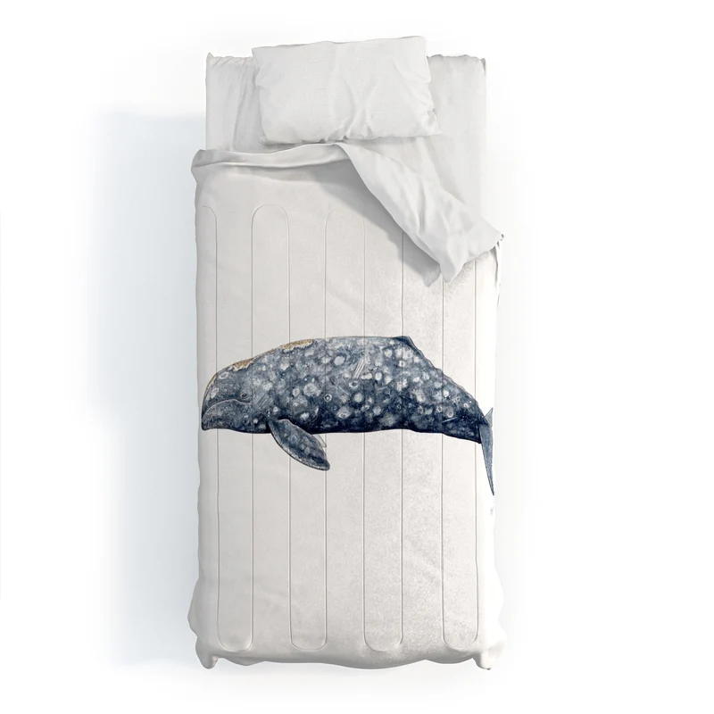 Grey whale Comforter