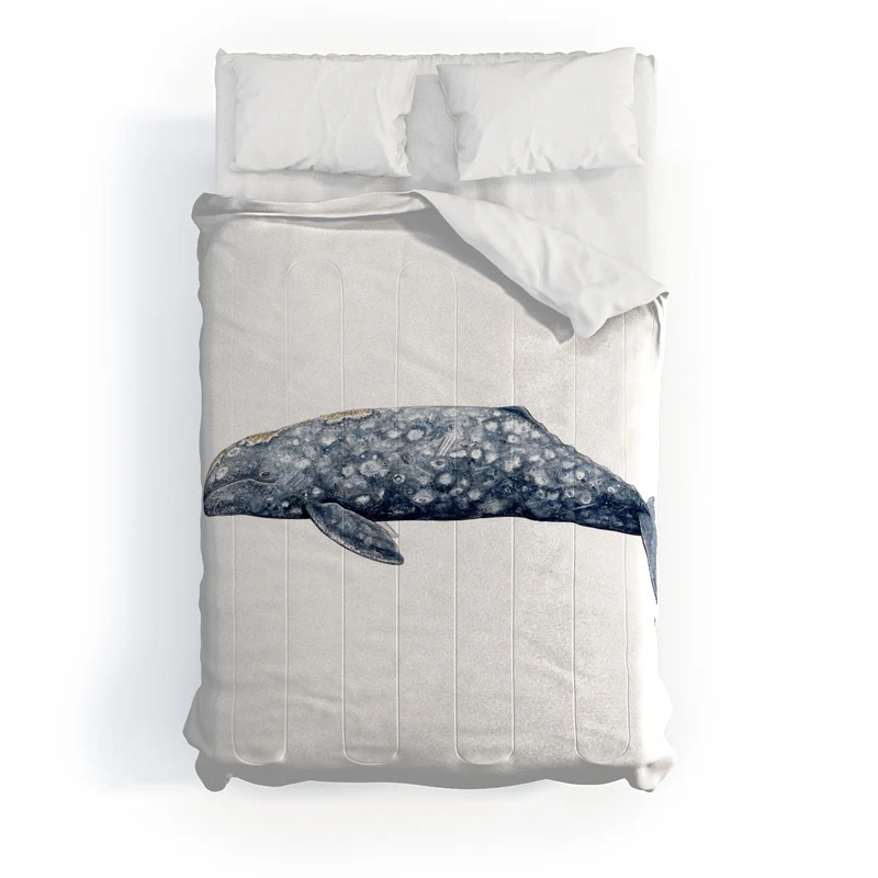 Grey whale Comforter