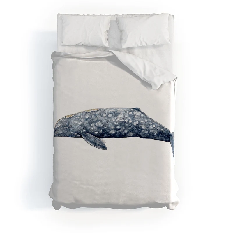 Grey whale Duvet Cover