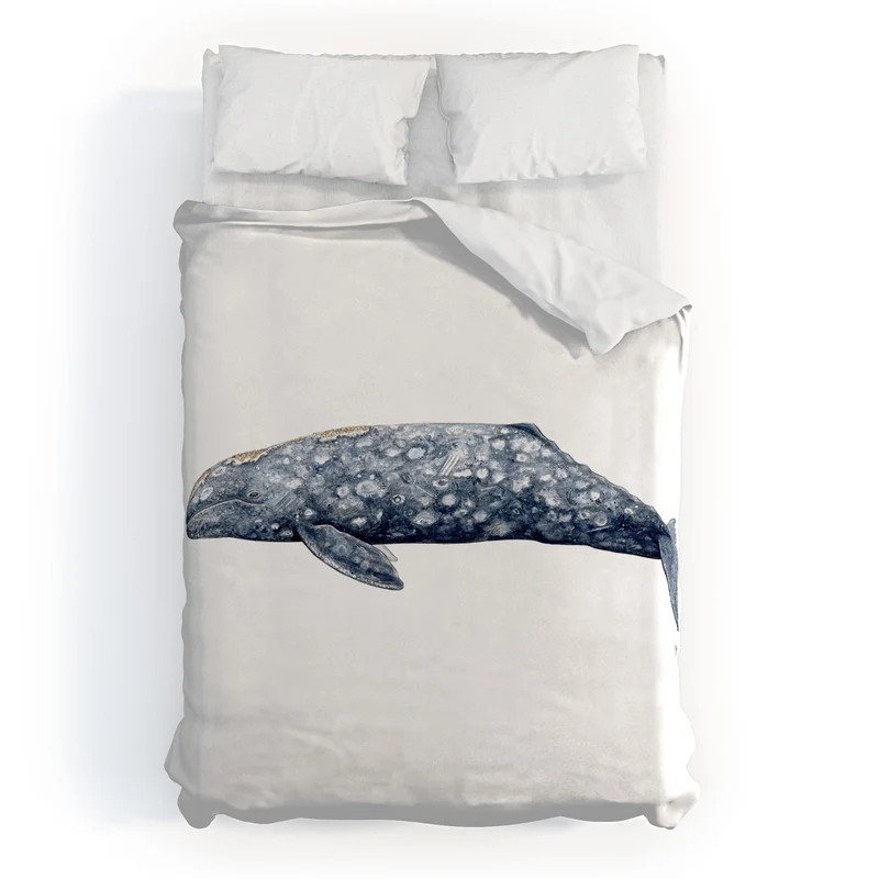 Grey whale Duvet Cover