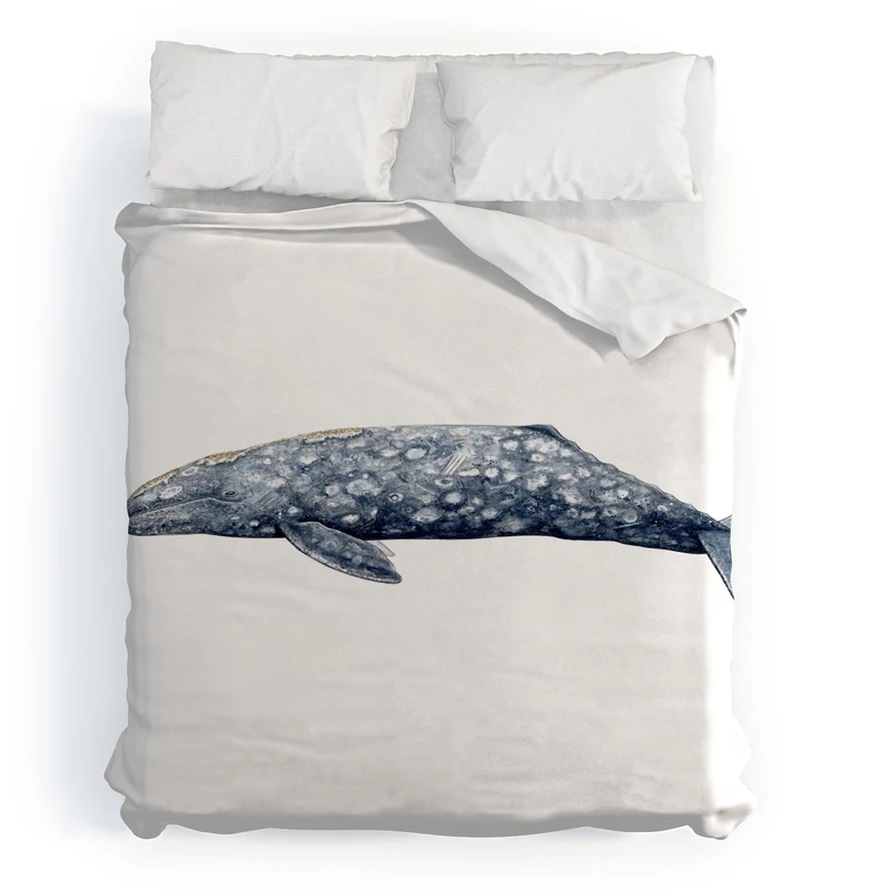 Grey whale Duvet Cover